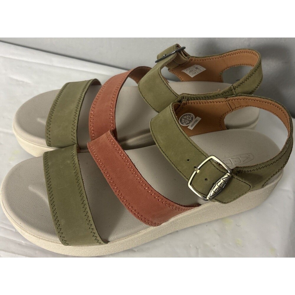 KEEN Ellecity Backstrap Open Toe Adjustable Comfortable Platform Wedge Sandal 8 - Picture 3 of 10